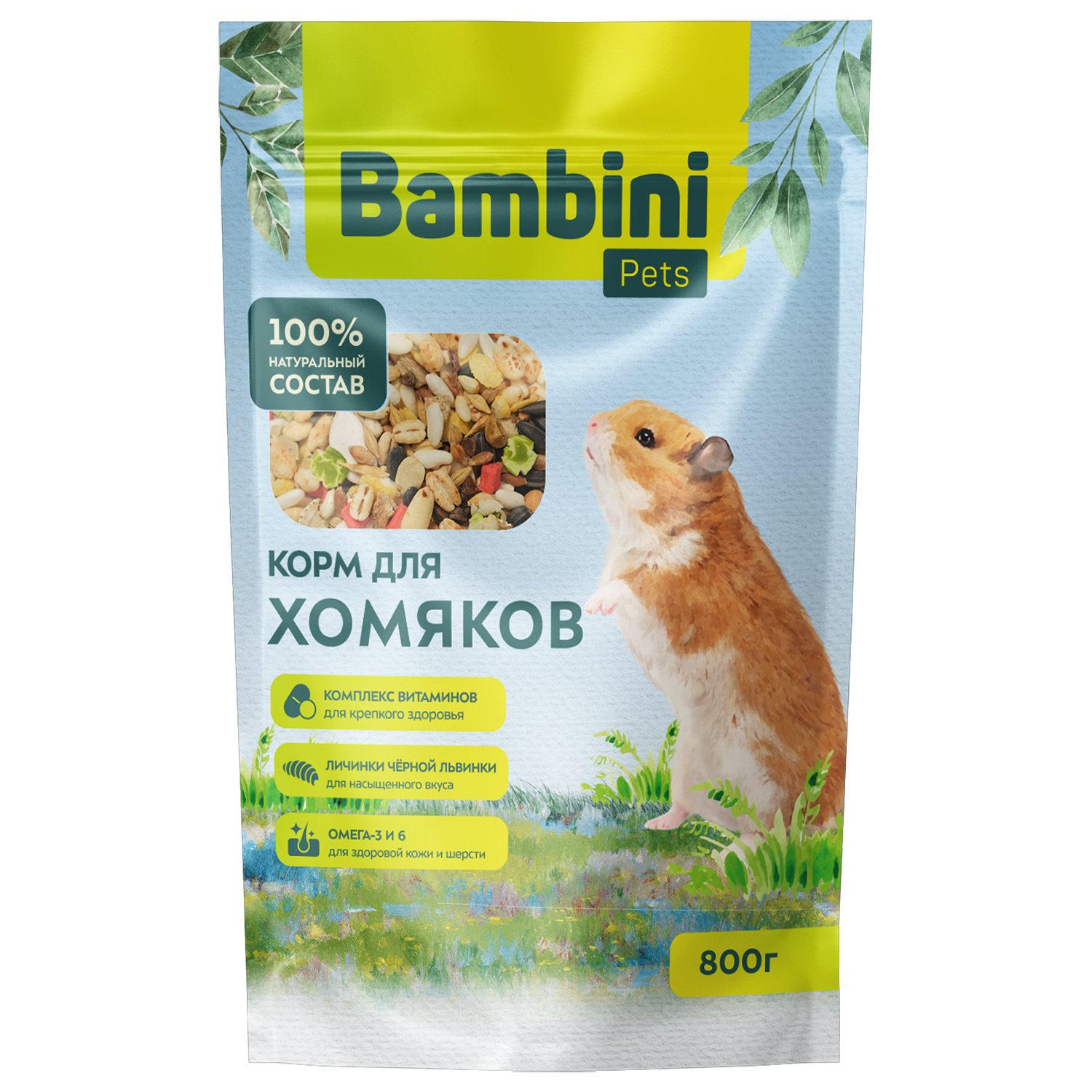 Корм Bambini Pets для хомяков 800 г