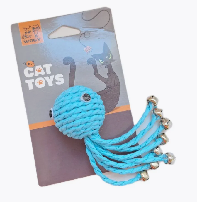 Осьминог 13*4 см с колокольчиками 2024-1333