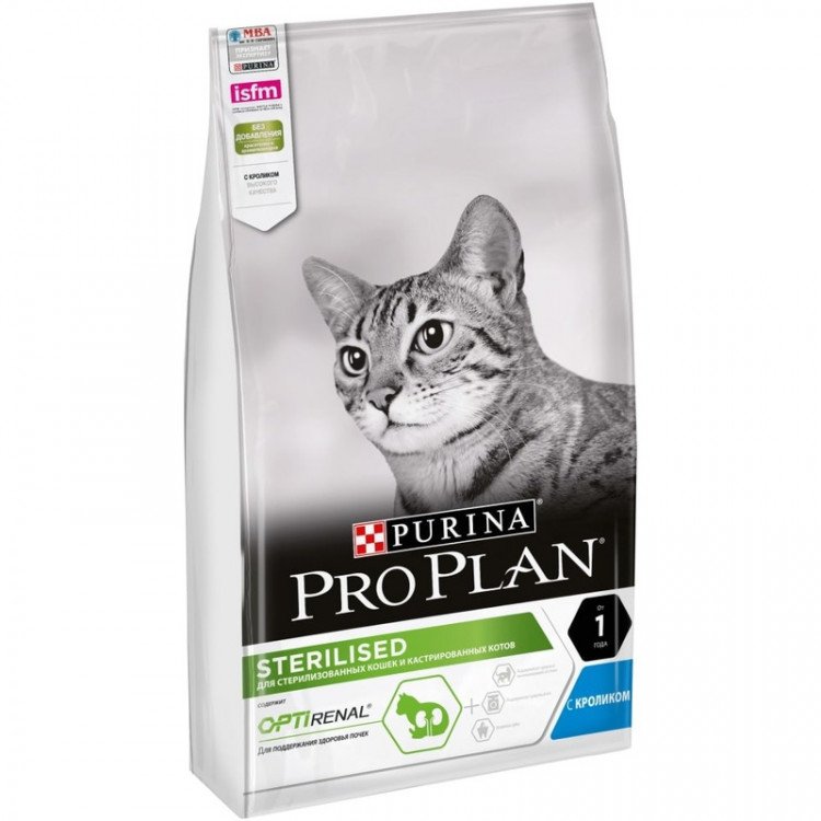 PRO PLAN Cat д/стерилиз Кролик 3кг
