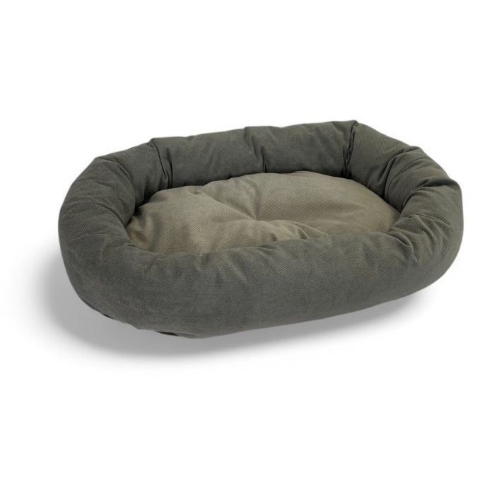 Лежак Овальный серый флок Кабрио №1