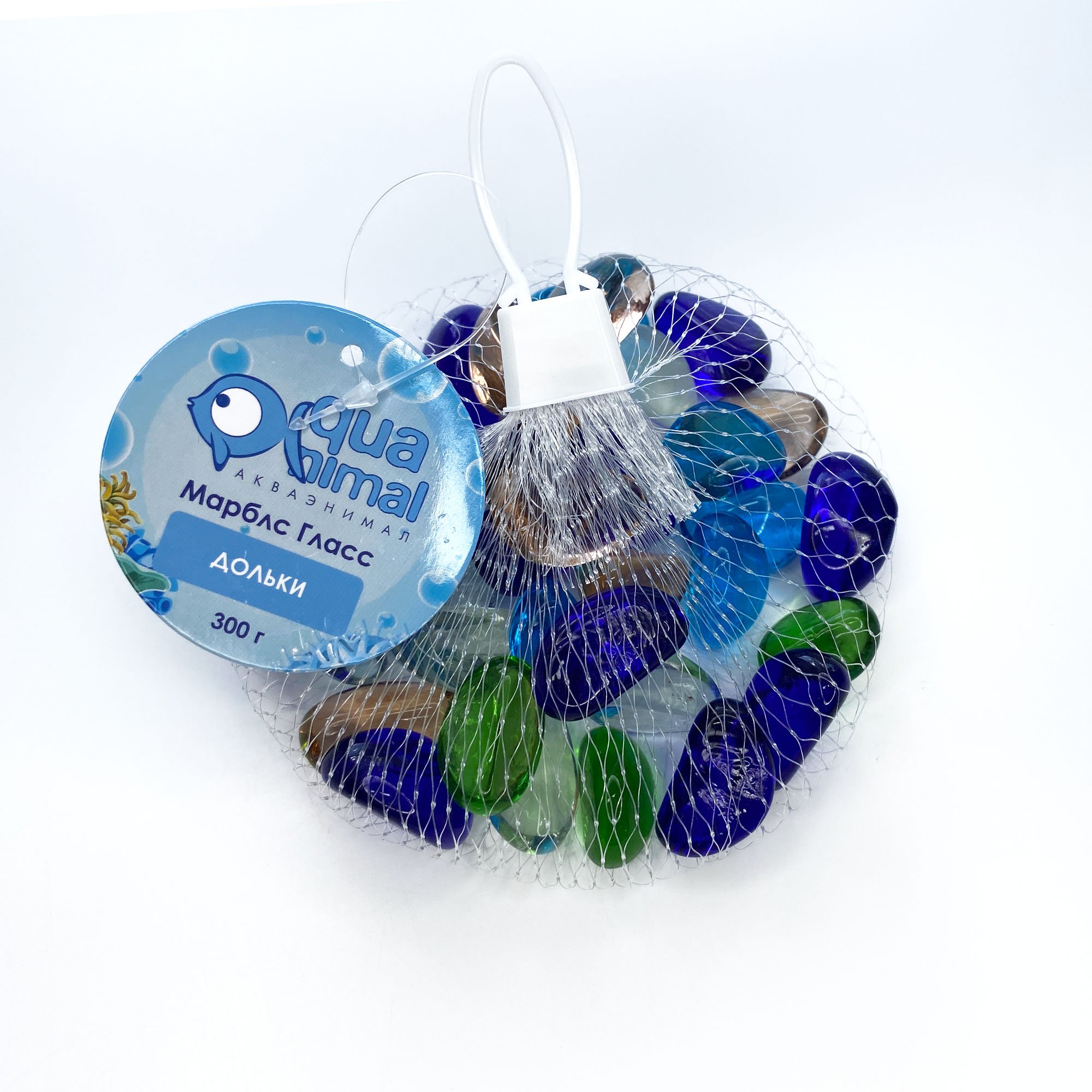 Aquanimal Марблс Гласс  "Дольки" 300гр сетка
