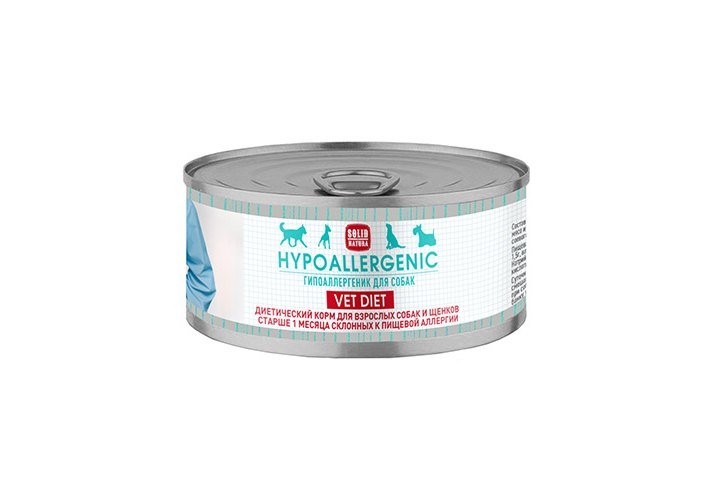 Solid Natura VET Hypoallergenic  диета для собак влажный 0,1 гр