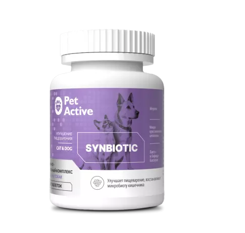 ЛАКОМСТВО PETACTIVE ДЛЯ КОШЕК И СОБАК СИНБИОТИК ДЛЯ ПИЩЕВАРЕНИЯ 50г