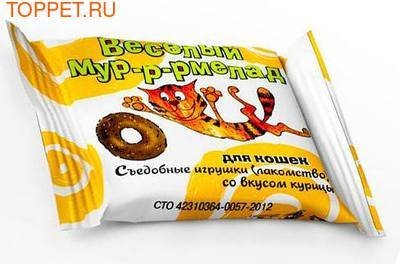 Веда: лакомство "Весёлый мур-р-мелад", 6.0г со вкус.курицы д/кошек