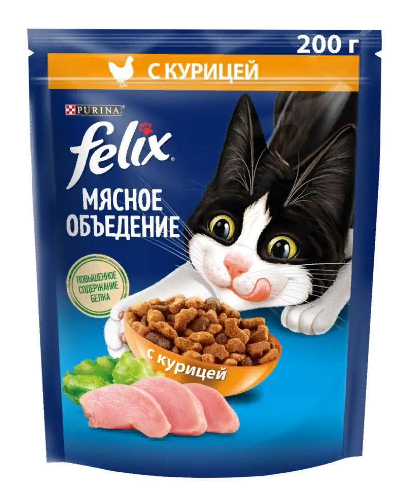 FELIX Мясное объедение Курица 200г