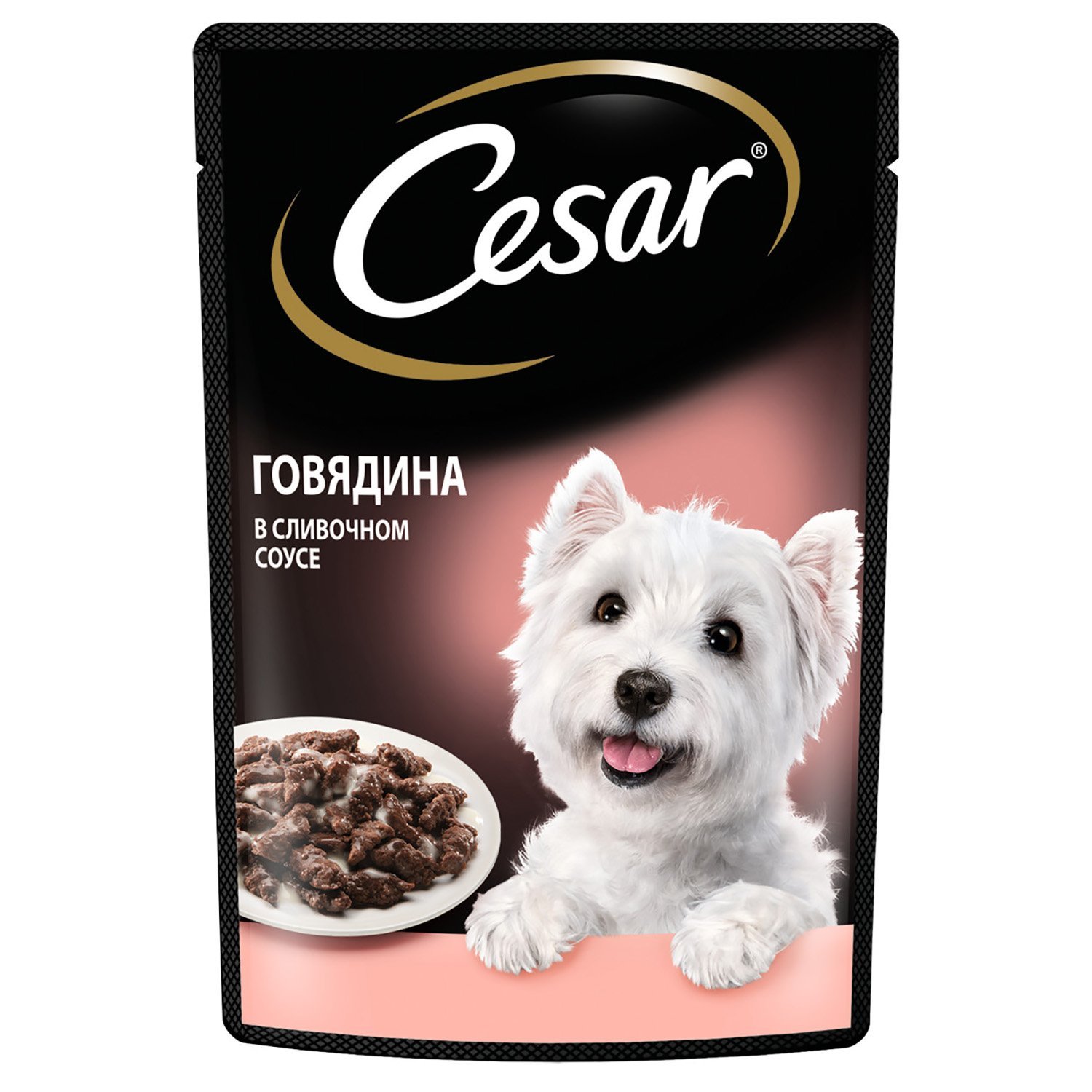 Корм д/соб пауч Cesar говядина в слив.соусе 28*85г
