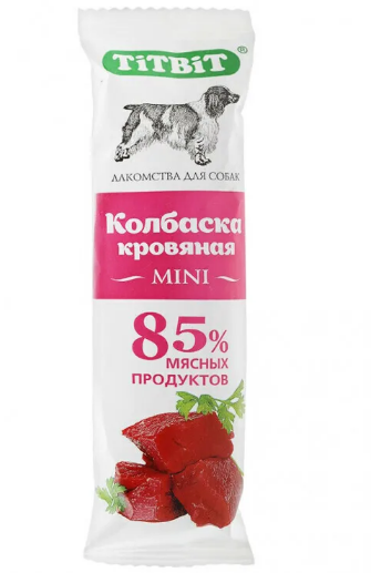 ЛАКОМСТВО "BIFF" Д/СОБАК КОЛБАСКА КРОВЯНАЯ MINI 5196