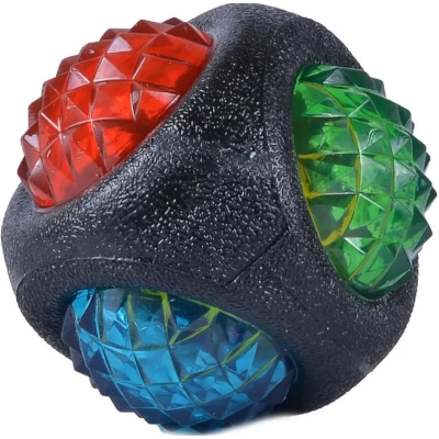 Игрушка д/собак Мяч-Светофор повышенной прочности,мигает 31019-0189