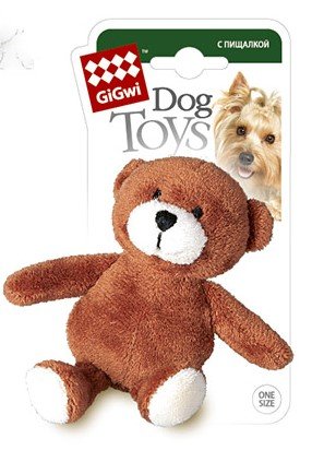 75022A Медведь с пищалкой/ткань