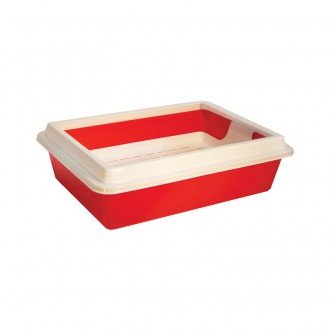 Туалет "Кис" глубокий с рамкой (40.5*30*12) д/кошек