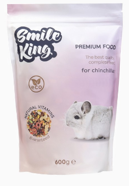 Корм для шиншил Smiile King 600г премиум