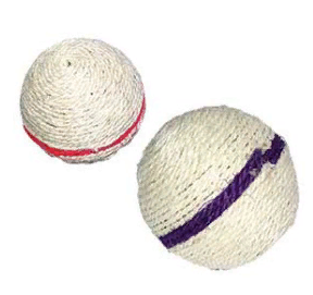 ИГРУШКА "МЯЧ С МЯТОЙ" СИЗАЛЕВАЯ D9.5см ТМ-2016 (К-Й)