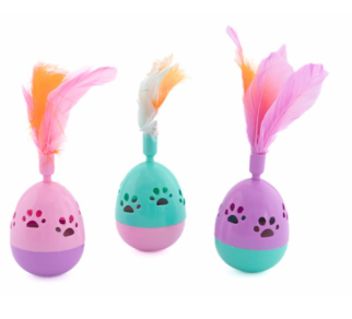 Игрушка WOGY д/к Шар 4,7 с колол и перьями