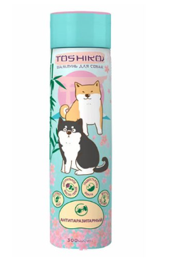 Toshiko Шампунь антипаразитарный для собак 300мл