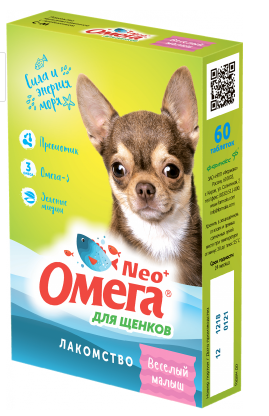 ЛАКОМСТВО МУЛЬТИВИТАМИННОЕ "ОМЕГА NEO" ДЛЯ ЩЕНКОВ 60т (КАРНИТ)