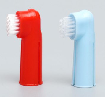 Набор из 2 зубных щеток-напальчников, микс цветов 599469