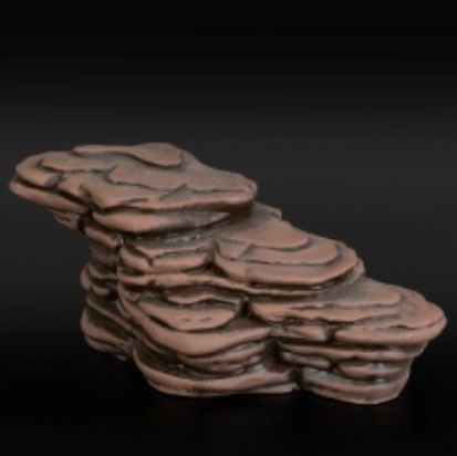 Аквадекор-грот для аквариума К-26к Камень для черепах большой коричневый