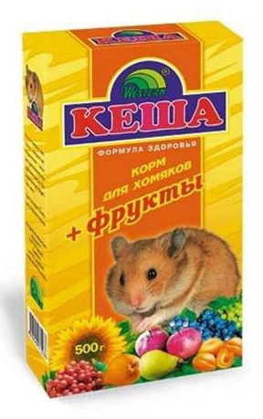ЗЕРНОСМЕСЬ "КЕША" Д/ХОМЯКОВ 500г (ФРУКТЫ)