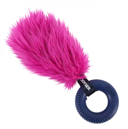 Игрушка для собак JOYSER Puppy Хвост с резиновым кольцом S Розовый