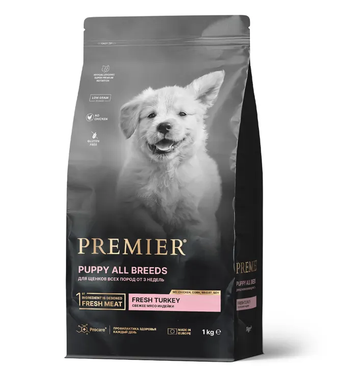Premier Dog Turkey PUPPI (Свежее мясо индейки для щенков) 1 кг
