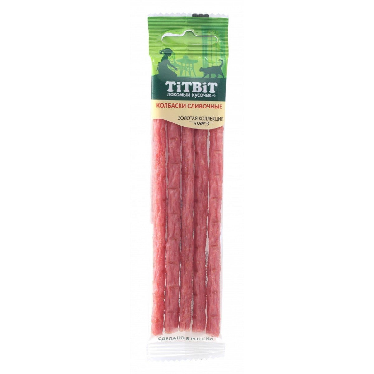 ЛАКОМСТВО "TITBIT" КОЛБАСКИ СЛИВОЧНЫЕ Д/КОШЕК ЗОЛОТАЯ КОЛЛЕКЦИЯ 021729
