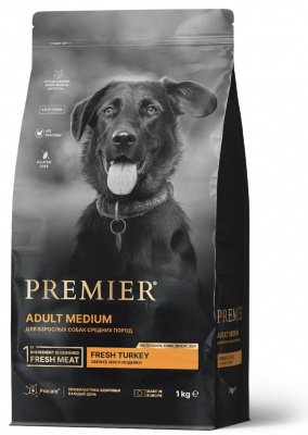 Premier Dog Turkey ADULT Medium (Свежее мясо индейки для собак средний пород) 1 кг