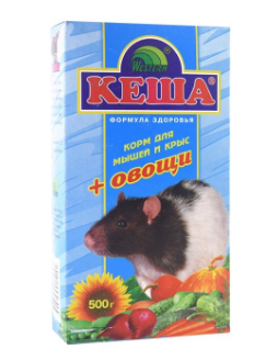 ЗЕРНОСМЕСЬ "КЕША" Д/МЫШЕЙ И КРЫС 500г (ОВОЩИ)