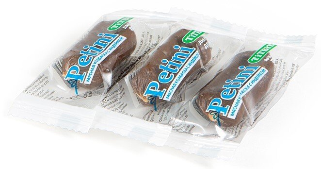 ЛАКОМСТВО "TITBIT" Д/СОБАК КОЛБАСКА С ИНДЕЙКОЙ 2л БАНКА "PETINI" 1134