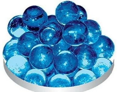 ГРУНТ СТЕКЛЯННЫЙ 50шт N16 (КРУГЛЫЙ ПРОЗРАЧНЫЙ ГОЛУБОЙ)