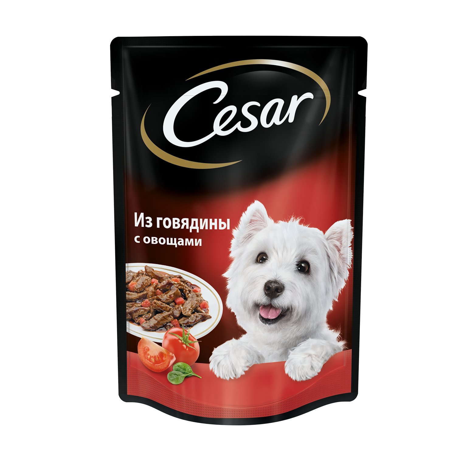 Корм д/соб пауч Cesar говядина с овощами 28*85г