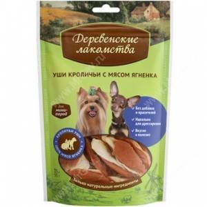 "ДЕРЕВЕНСКИЕ ЛАКОМСТВА"  ДЛЯ МИНИ ПОРОД УШИ КРОЛИЧЬИ 797711397