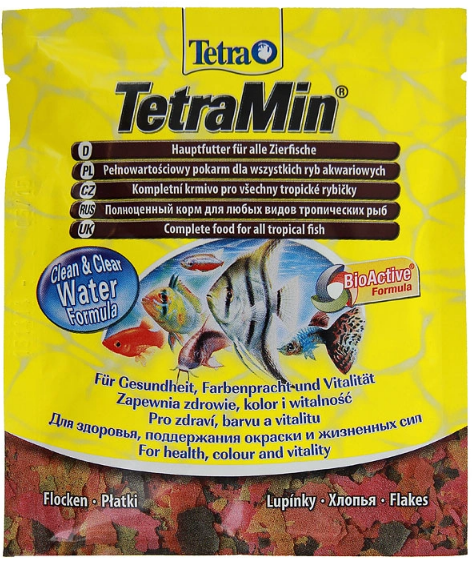 Tetra Min Flakes Sachet 0.012кг хлопья д/рыб (пакет)