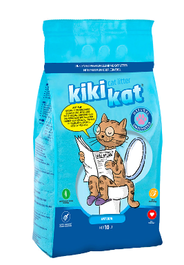 Бент. наполнитель д/кош.туал.KikiKat супер-белый комкующийся 10 л.