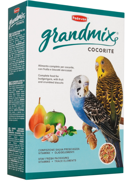 Padovan Grand Mix Cocorite 0.400 основной д/волнистых попугаев