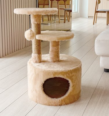 Комплекс Дом с 2-мя полками и игрушкой КТ-ЭТАЖ 38*56*100см