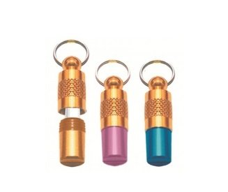 Адресник -капсула цвет.(алюм.) 25мм JB-2001