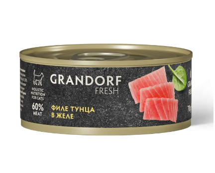 Консервы для кошек Grandorf FRESH Филе тунца в желе 70 г