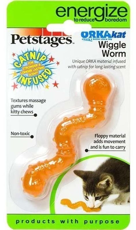 Petstages игрушка для кошек "ОPKA червяк" 11 см