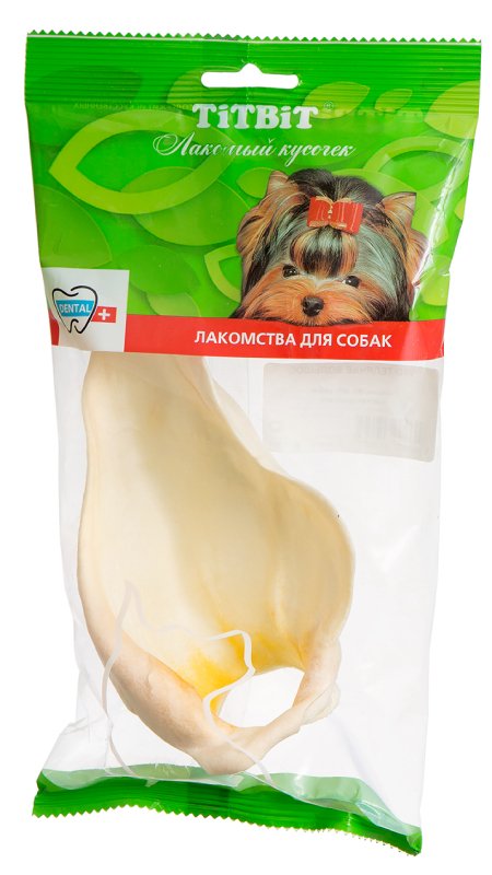 ЛАКОМСТВО "TITBIT" Д/СОБАК УХО ТЕЛЯЧЬЕ БОЛЬШОЕ МЯГКАЯ УПАКОВКА 319625