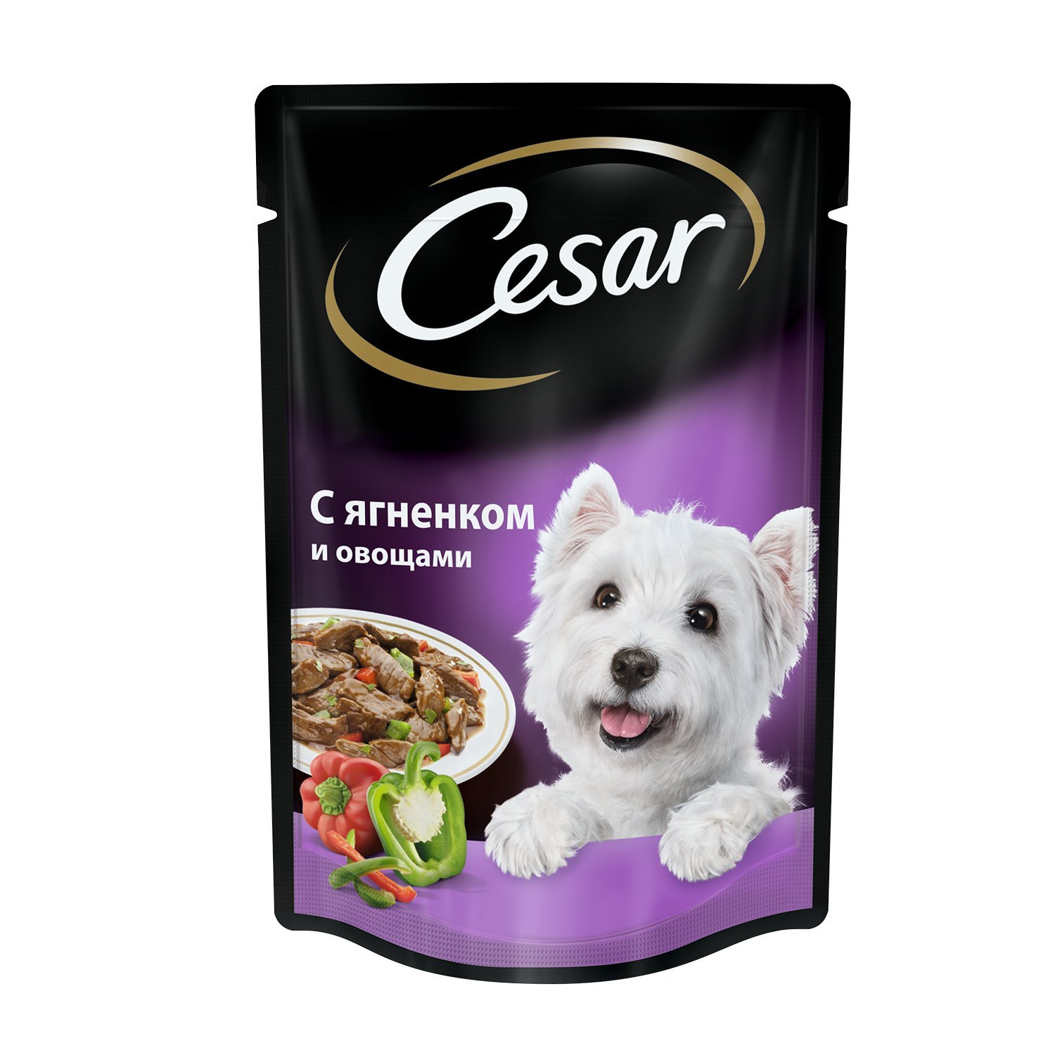 Корм д/соб пауч Cesar ягненок с овощами 28*85г