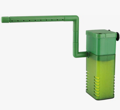 Фильтр внутренний с аэратором и флейтой для аквариума до 20л, 150л/ч 2ватт  (Барбус)  filter 001