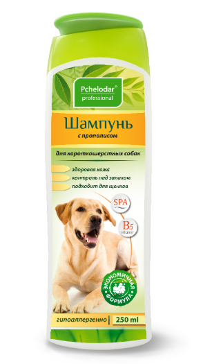 Пчелодар Шампунь с прополисом. д/кор.соб 250мл