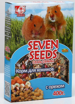Корм Seven seeds для ХОМЯКОВ с Орехами  400 г.