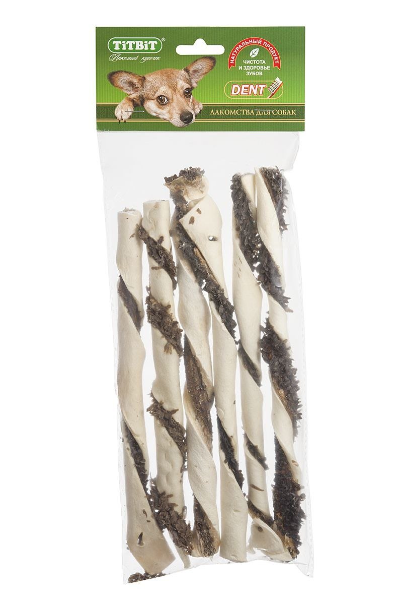 ЛАКОМСТВО "TITBIT" Д/СОБАК ПАЛОЧКИ ВИТЫЕ С НАЧИНКОЙ 3480