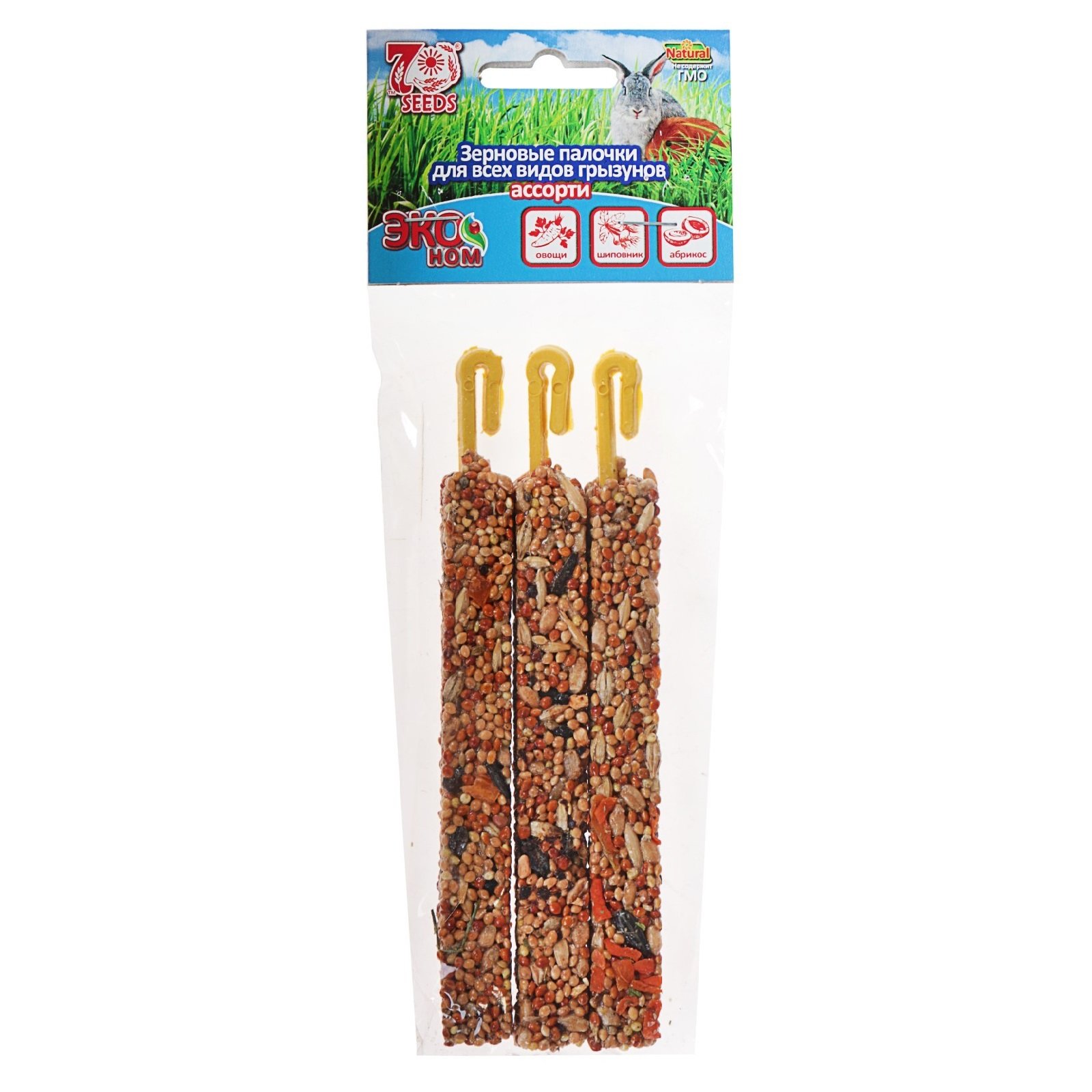 Эконом палочки д/грызунов овощи,шиповник,абрикос 3шт/уп