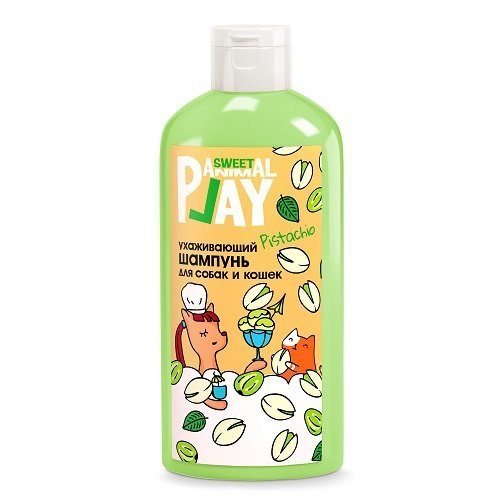 ШАМПУНЬ "ANIMAL PLAY SWEET" Д/СОБАК И КОШЕК ФИСТАШКОВЫЙ СОРБЕТ 300мл УХАЖИВАЮЩИЙ