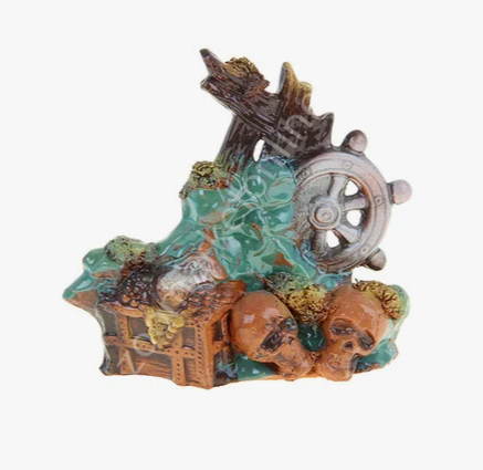 ГРОТ КЕРАМИЧЕСКИЙ "КОРАБЛЕКРУШЕНИЕ С ЧЕРЕПОМ" (В 39)