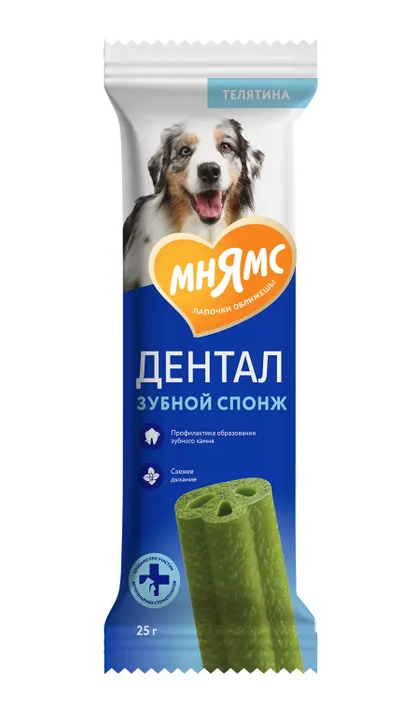 Лакомство Мнямс DENTAL для собак "Зубные спонжи" с эвкалиптом 25г
