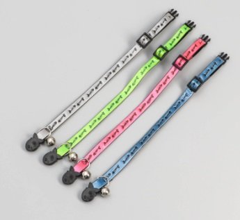 Ошейник кошачий со светоотражающим покрытием "Рыбки"   1934952