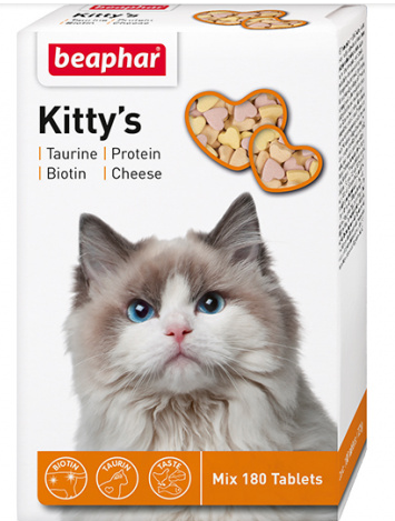 Beaphar: витамины "Kitty's" микс 180шт, д/кошек
